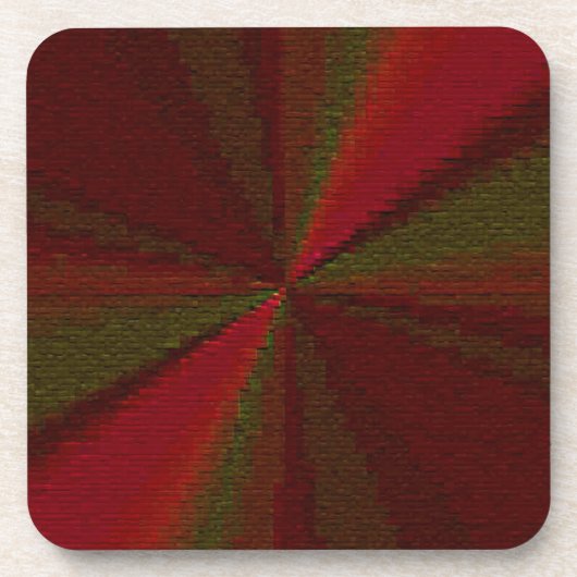 Circulair Verlooppatroon Rood tot Groen Onderzetter (Voorkant)