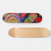 Circulaire Abstract Patroonskateboard Skateboard (Horizontaal)