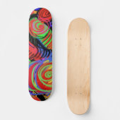 Circulaire Abstract Patroonskateboard Skateboard (Voorkant)