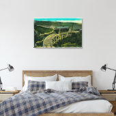 Circulaire brug, Mt. LoweMt. Lowe, CA Canvas Afdruk (Insitu (Slaapkamer))