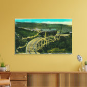 Circulaire brug, Mt. LoweMt. Lowe, CA Canvas Afdruk (Insitu (Woonkamer))