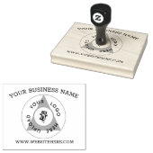 Circulaire Business Logo Website Rubberstempel (Gestempeld)