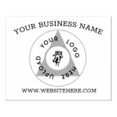 Circulaire Business Logo Website Rubberstempel (Afrduk)