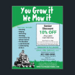 Circulaire de coupure de l'herbe pour les soins au<br><div class="desc">Promouvoir et commercialiser votre entreprise de coupe de gazon ou d'aménagement paysager de la loi plus efficacement avec ces flyers personnalisables modèles de cartes postales. Remplacez simplement les informations par vos informations. Ajoutez un logo pour une meilleure image de marque et voilà ! Les clients potentiels seront impressionnés. Voir cartes...</div>