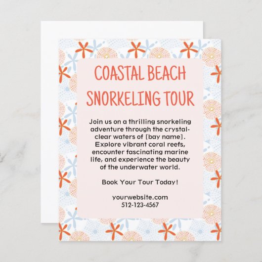 Circulaire de plongée libre Flyers imprimés Flyers (Devant / Derrière)