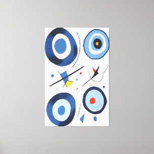 Circulaire Dimensie Dans Abstract Canvas Afdruk