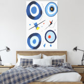 Circulaire Dimensie Dans Abstract Canvas Afdruk (Insitu (Slaapkamer))