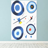 Circulaire Dimensie Dans Abstract Canvas Afdruk (Insitu (Houten vloer))