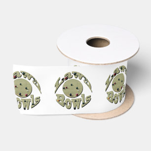 Circulaire gazon schalen naam ontwerp, lint