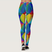 Circulaire gradiënt Regelboog Leggings (Achterkant)