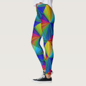 Circulaire gradiënt Regelboog Leggings (Links)