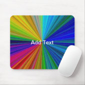 Circulaire gradiënt Regelboog Muismat (Met muis)