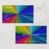 Circulaire gradiënt Regelboog Visitekaartje (Voorkant / Achterkant)