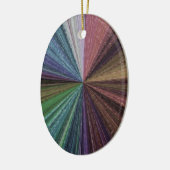 Circulaire gradiënt, regenboog keramisch ornament (Links)