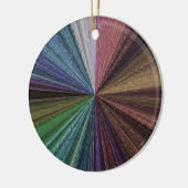 Circulaire gradiënt, regenboog keramisch ornament (Links)