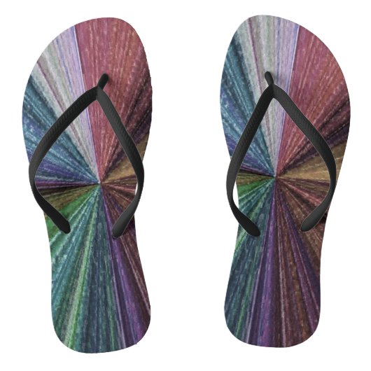 Circulaire gradiënt, regenboog teenslippers (Voetbed)