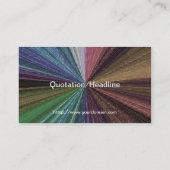 Circulaire gradiënt, regenboog visitekaartje (Achterkant)