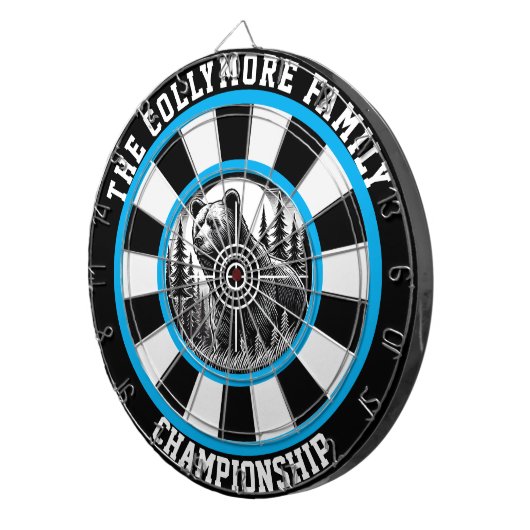 Circulaire grizzly met doelbedekking dartbord (Voorkant Rechts)