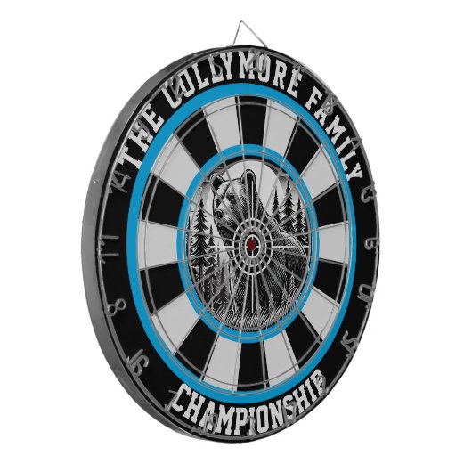 Circulaire grizzly met doelbedekking dartbord (Voorkant Links)