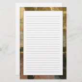 Circulaire groene druppeltjes briefpapier (Voorkant / Achterkant)