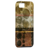 Circulaire groene druppeltjes Case-Mate iPhone case (Back/Rechts)