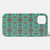 Circulaire hematocrietcirkels gepattereerd Case-Mate iPhone case (Achterkant (horizontaal))