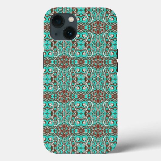 Circulaire hematocrietcirkels gepattereerd Case-Mate iPhone case (Achterkant)