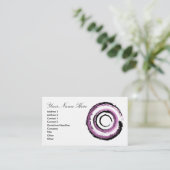 Circulaire illustratie visitekaartje (Staand voorkant)