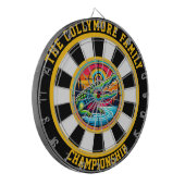 Circulaire krokodillenmeerkunst dartbord (Voorkant Links)