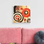 Circulaire Kunst Canvas Afdruk (Insitu (Woonkamer))