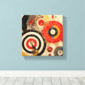 Circulaire Kunst Canvas Afdruk (Insitu (Houten vloer))