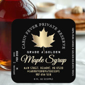 Circulaire Logo op etiket etiket aple stroop (Part