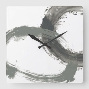 Circulaire reactie vierkante klok