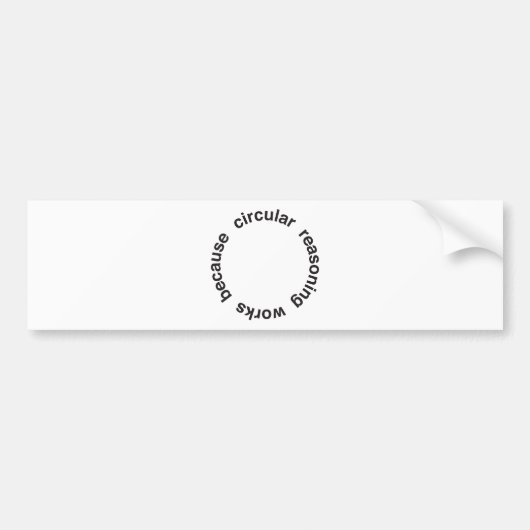 Circulaire redenering bumpersticker (Voorkant)