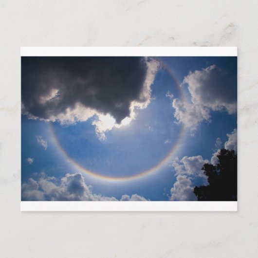 Circulaire regenboog briefkaart (Voorkant)