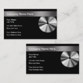 Circulaire Saw-bladeconstructie Visitekaartje (Voorkant / Achterkant)