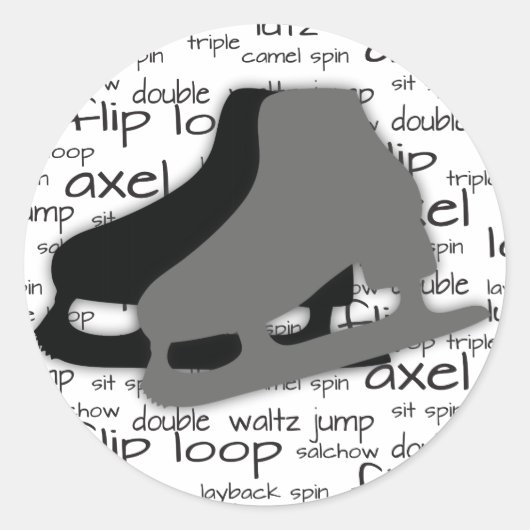 Circulaire Schaatsen Sticker (Voorkant)