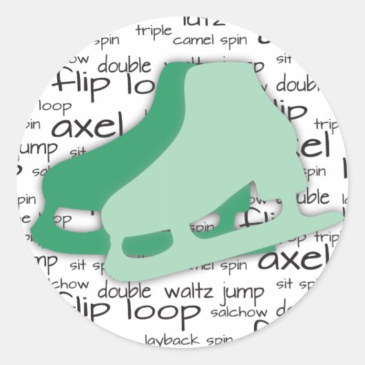 Circulaire Schaatsen Sticker (Voorkant)
