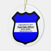 Circulaire van Sint Michael's Shield (stijl 2) Keramisch Ornament (Links)