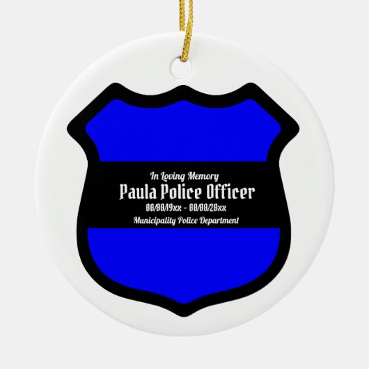 Circulaire van Sint Michael's Shield (Stijl 3) Keramisch Ornament (Voorkant)