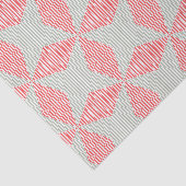 Circulaire verlichting - Rode, grijze en witte str Tissuepapier (Detail)