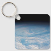 Circulaire wolkvorming boven de Stille Zuidzee. Sleutelhanger (Voorkant)