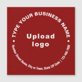 Circulaire Zakelijke Teksten op Rode Magnetische K (Voorkant)