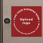 Circulaire Zakelijke Teksten op Rode Magnetische K