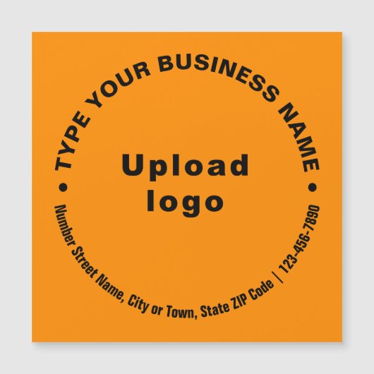 Circulaire Zakelijke Teksten over Oranje Magnetisc (Voorkant)