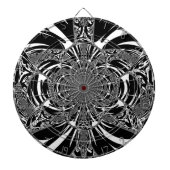 Circulaire Zebra Kaleidoscoop Art Print Dartbord (Voorkant)