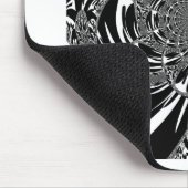 Circulaire Zebra Kaleidoscoop Art Print Muismat (Hoek)