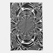 Circulaire Zebra Kaleidoscoop Art Print Theedoek (Verticaal)