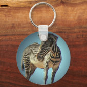 Circulaire Zebra Sleutelhanger (Voorkant)