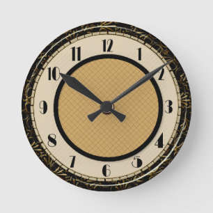 Circular Art Deco Style Smart Ronde Klok